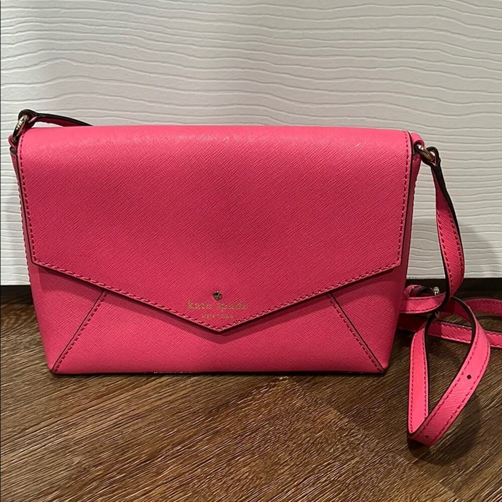 Pink Kate Spade Envelope Crossbody Bag